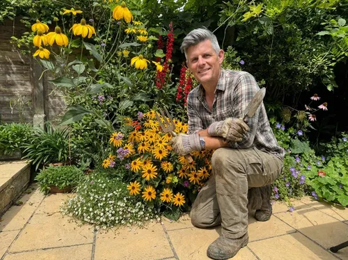 Michael in the garden